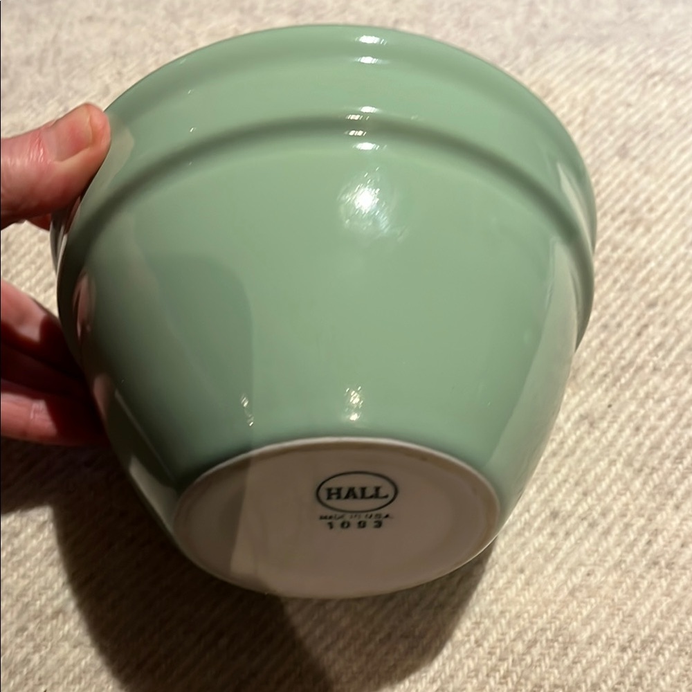 Vintage Hall Sage Green mixing Bowl